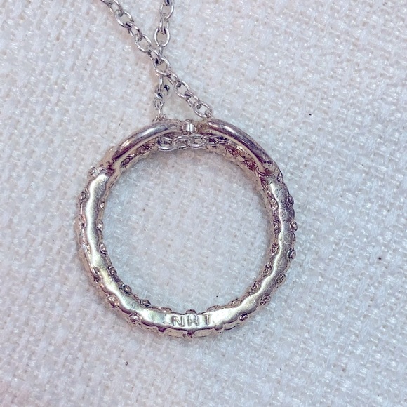 Avon Emerald colored stone eternity necklace - Picture 4 of 5